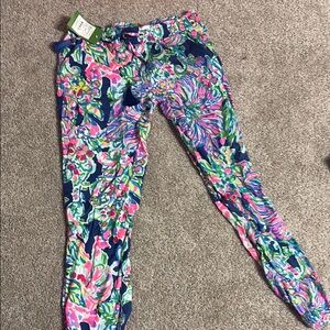 Colorful Floral Print Pants